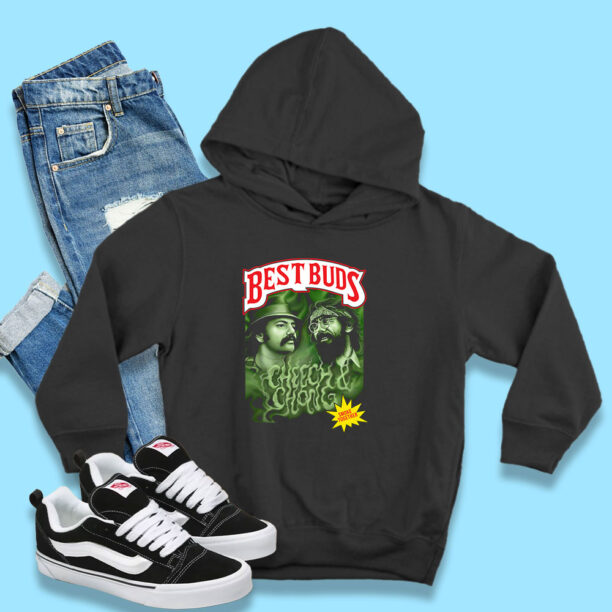 BEST BUDS Cheech And Chong Smoke Together Vintage Hoodie