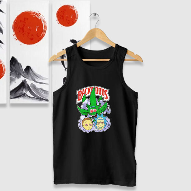 Backwoods Rick Morty Marijuana Vintage Tank Tops