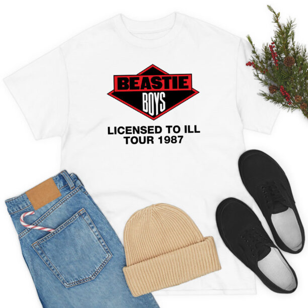 Beastie Boys Licensed to Ill Tour 1987 Retro T Shirt