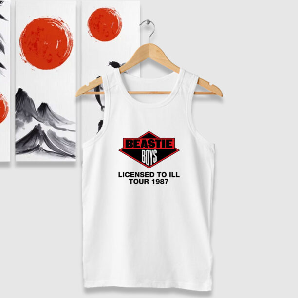 Beastie Boys Licensed to Ill Tour 1987 Retro Tank Tops