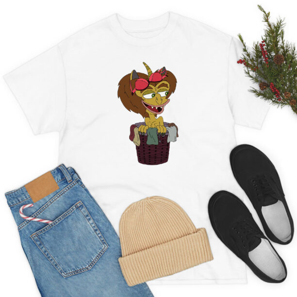 Big Mouth Hormone Monster in a Basket T Shirt