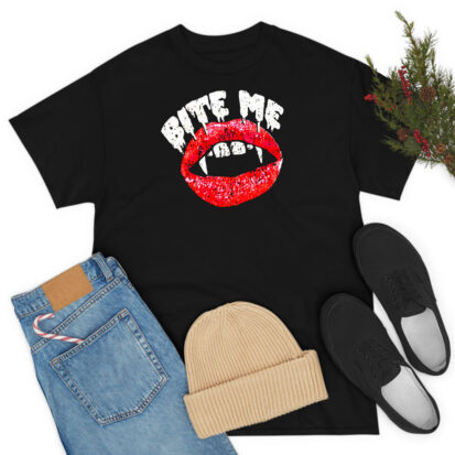 Bite Me Vampire Authentic Vintage T Shirt