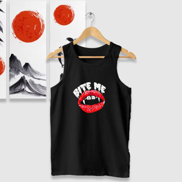 Bite Me Vampire Authentic Vintage Tank Tops