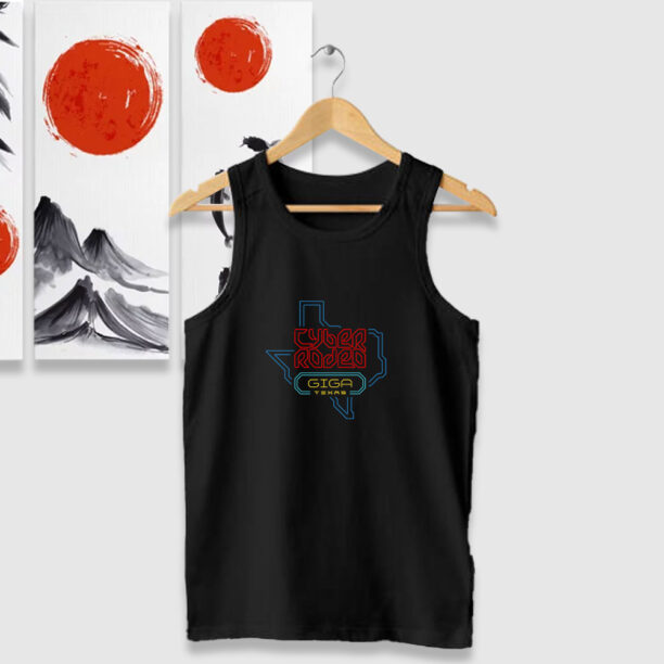 CYBER RODEO giga texas Tank Tops