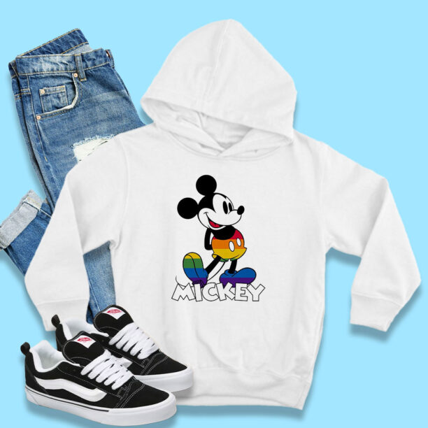 Classic Mickey Rainbow Stripes Hoodie