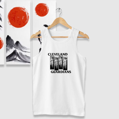 Cleveland Guardians Black Flag Parody Tank Tops