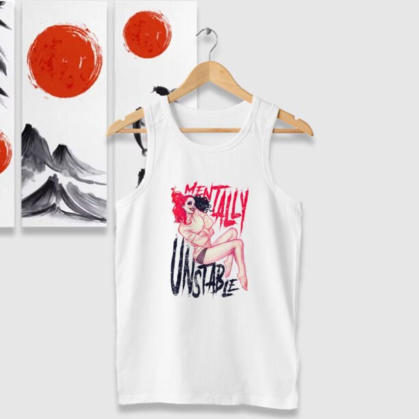 Cute Harley Quinn Unstable Mentally Tank Tops