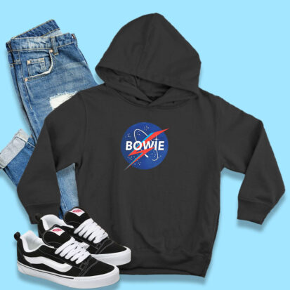 David Bowie Space Nasa Logo Hoodie