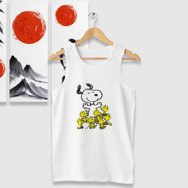 Happy Snoopy Peanuts Tank Tops