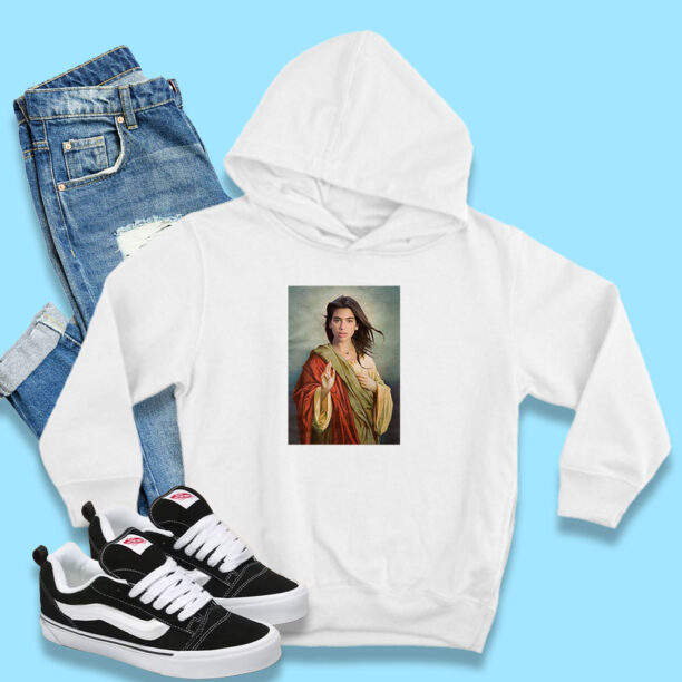 Jesus in Dua Lipa Funny Hoodie