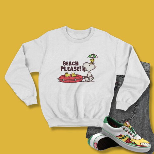 Lets Go To The Beach Snoopy Sweatshirt