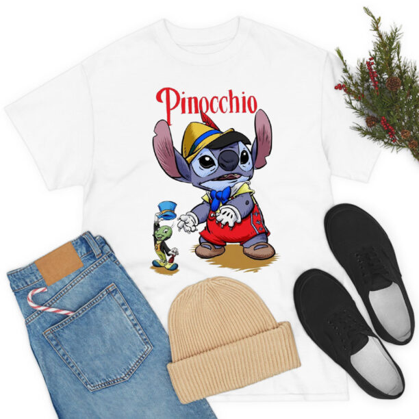 Lilo Stitch Pinocchio Funny T Shirt