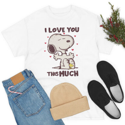 Love You This Much Snoopy T Shirt