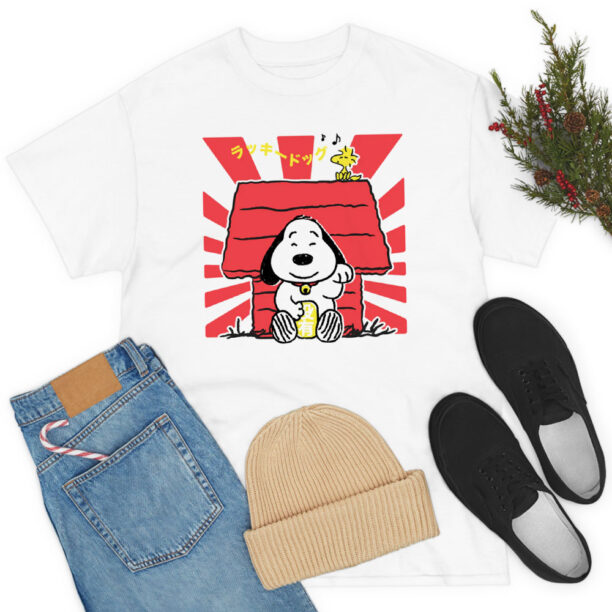 Lucky Dog Snoopy T Shirt