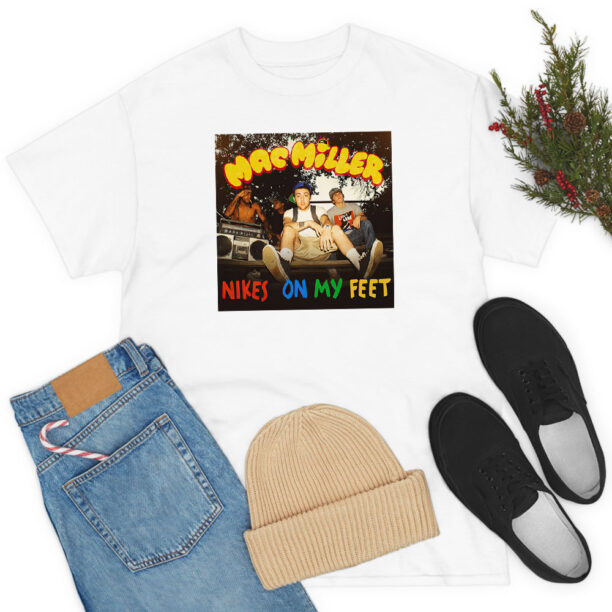 Mac Miller Nikes On My Feet Vintage Style T Shirt