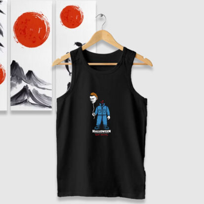 Michael Myers Balloon Head Halloween Tank Tops