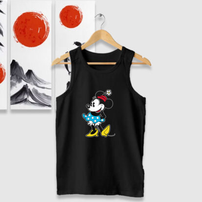 Minnie Mouse Flower Hat Tank Tops