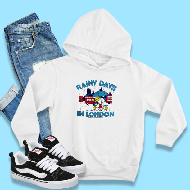 Peanuts Charlie Brown Rainy Days in London Hoodie