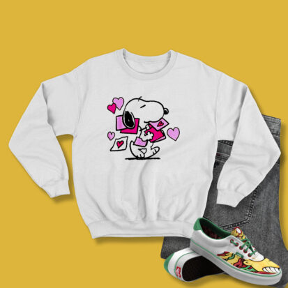 Peanuts Valentines Letter Snoopy Sweatshirt