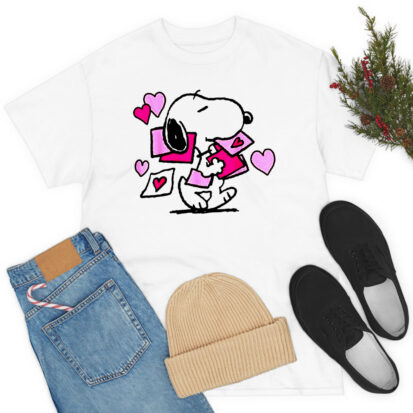 Peanuts Valentines Letter Snoopy T Shirt