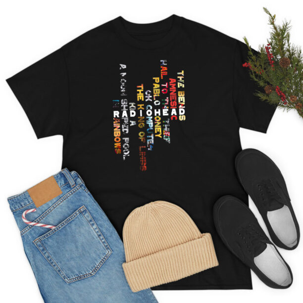 Radiohead Vertical Design Colorful T Shirt