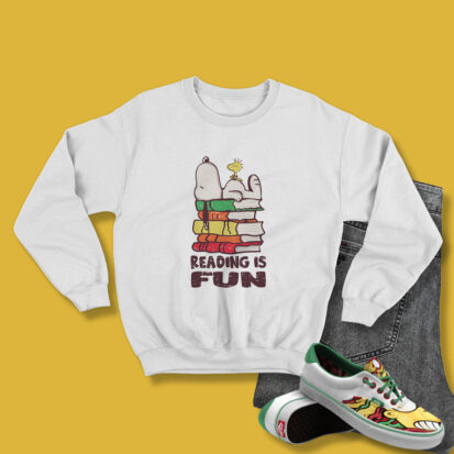 Reading Is Fun With Snoopy Sweatshirt