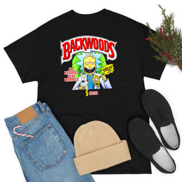 Rick Morty Backwoods All Natural Leaf T Shirt