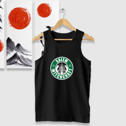 Salem Witch craft Funny Starbucks Tank Tops