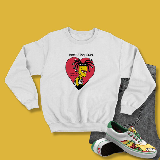 Simpson Ghetto Chola Bootleg Rare Sweatshirt