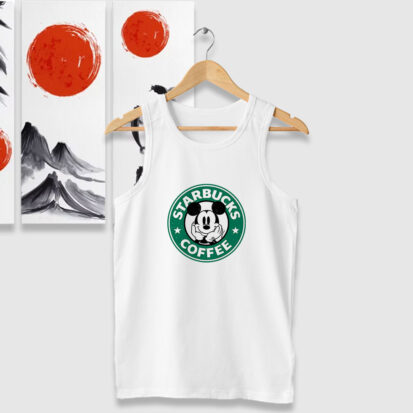 Starbucks Coffee Mickey Mouse Tank Tops