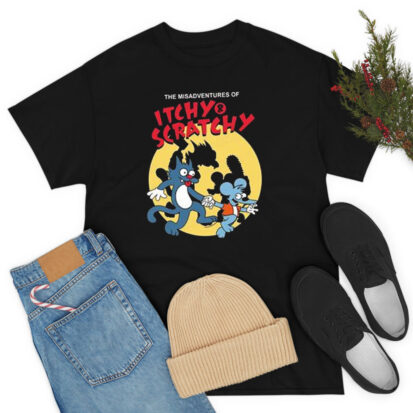 The Misadventures Itchy Scratchy T Shirt