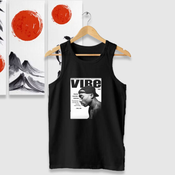 Tupac Shakur Vibe Magazine Tank Tops