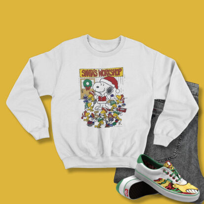 Vintage 90s Snoopu Santas Workshop Sweatshirt