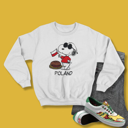 Vintage 90s Snoopy Poland Joe Cool Sweatshirt