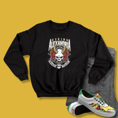 Asking Alexandria From Death To Destiny Skull Sweatshirt