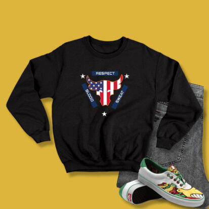 Blood Sweat Respect Usa Flag The Rock Under Armour Project Sweatshirt