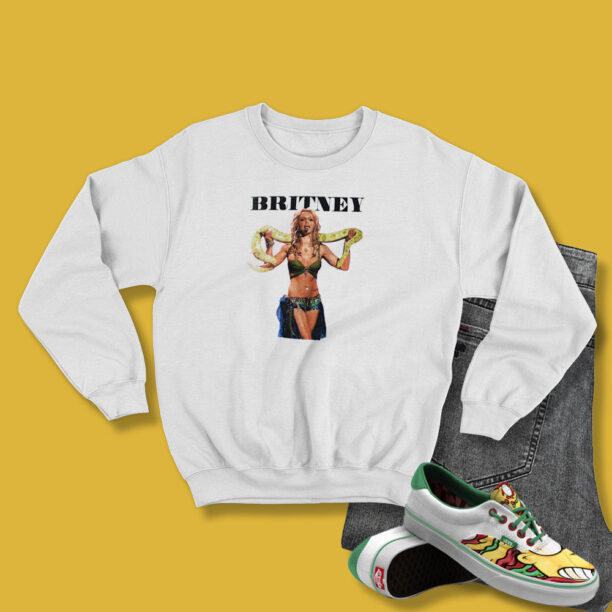 Britney Spears Britney Snake Photo Sweatshirt