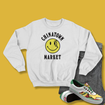 Chinatown Market Mike Tyson Smiley Face Sweatshirt