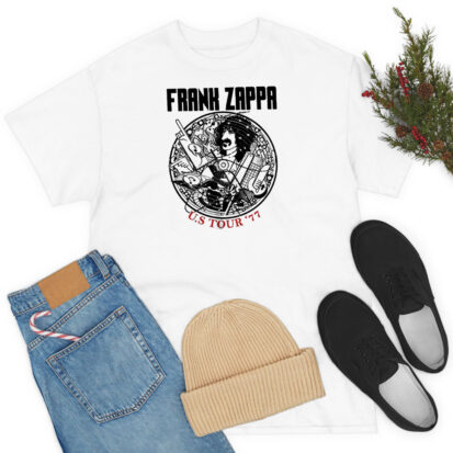 Frank Zappa Us Tour 77 Art Love Logo T Shirt