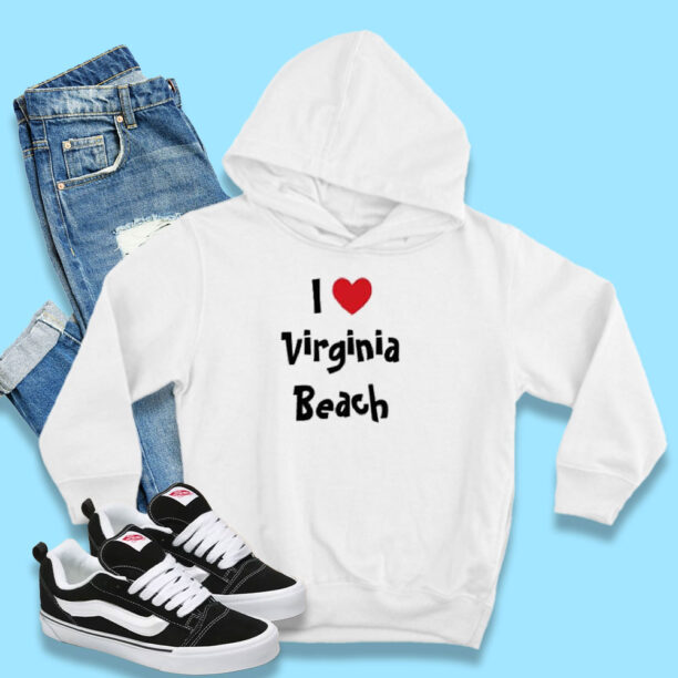 Funny I Heart Virginia Beach Hoodie