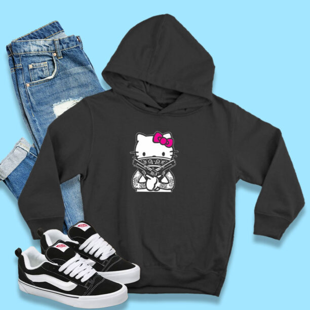 Gangster Hello Kitty Tattoo Funny Hoodie