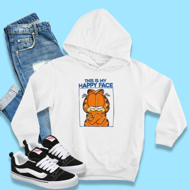 Garfield This Is My Happy Face Hoodie