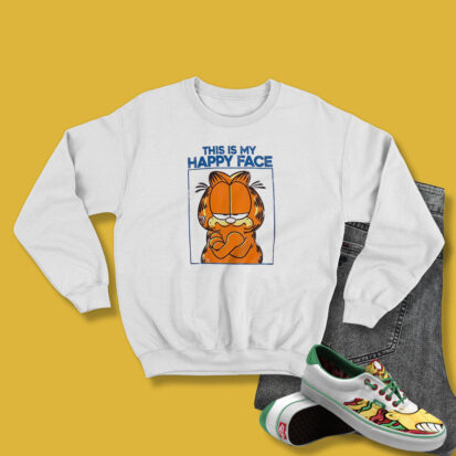 Garfield This Is My Happy Face Sweatshirt