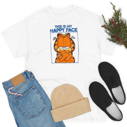 Garfield This Is My Happy Face T Shirt