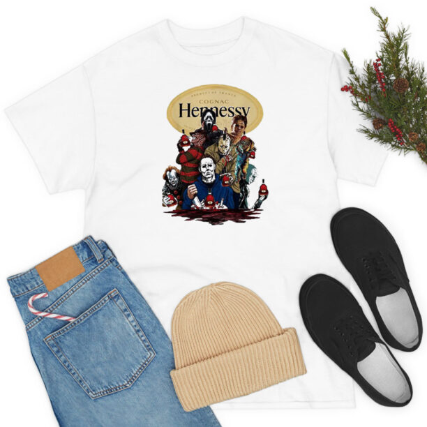 Hennessy Horror Characters Movies T Shirt