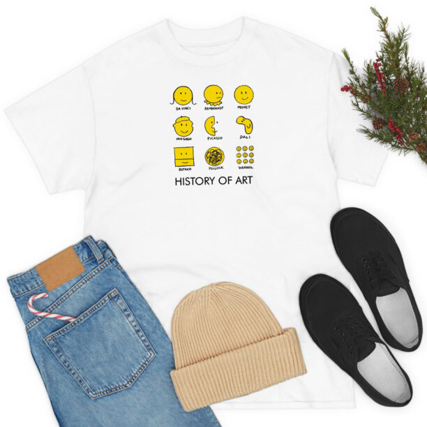 History of Art Smiley Face T Shirt