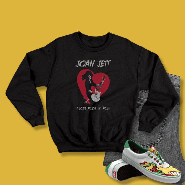 Joan Jett I Love Rock 'N' Roll Heart Sweatshirt