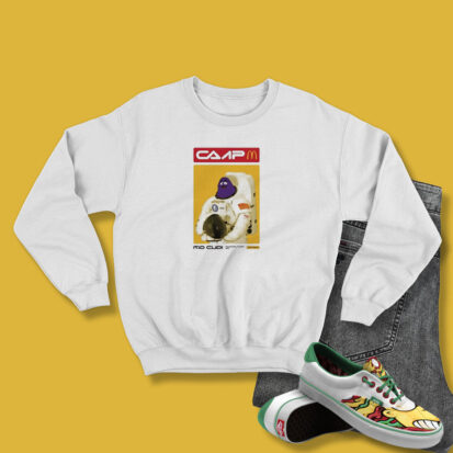 Kid Cudi x Camp McDonald’s Space Grimace Unisex Sweatshirt