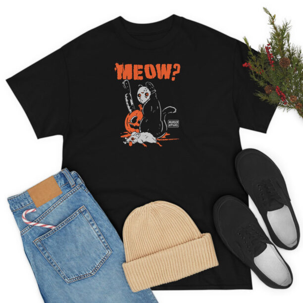 Killer Cat Meow Halloween T Shirt