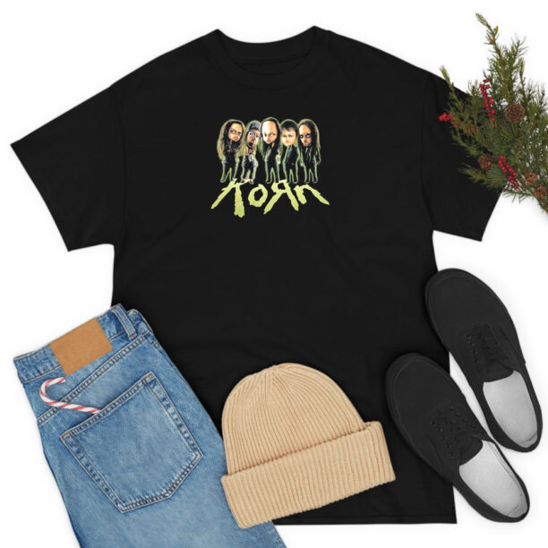 Korn Cartoon Band Caricature T Shirt